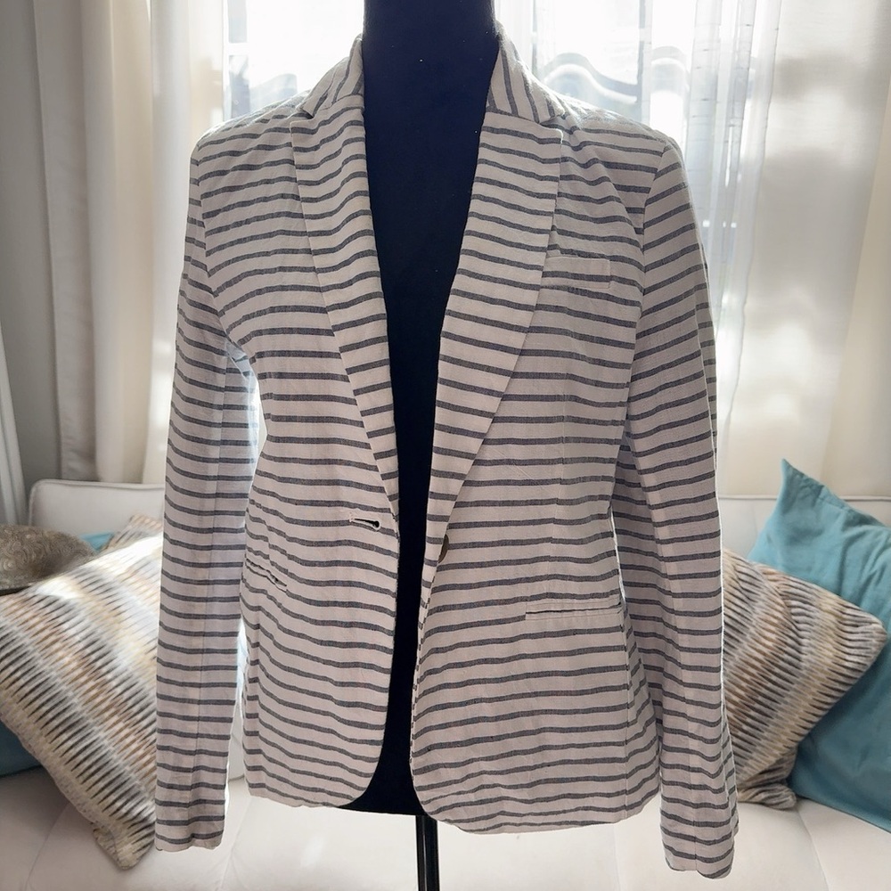 Striped Women's Blazer Jacket